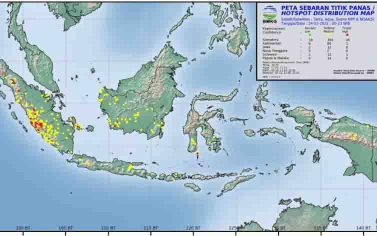 Titik Panas Bermunculan di Kotim, Seruyan, dan Katingan
