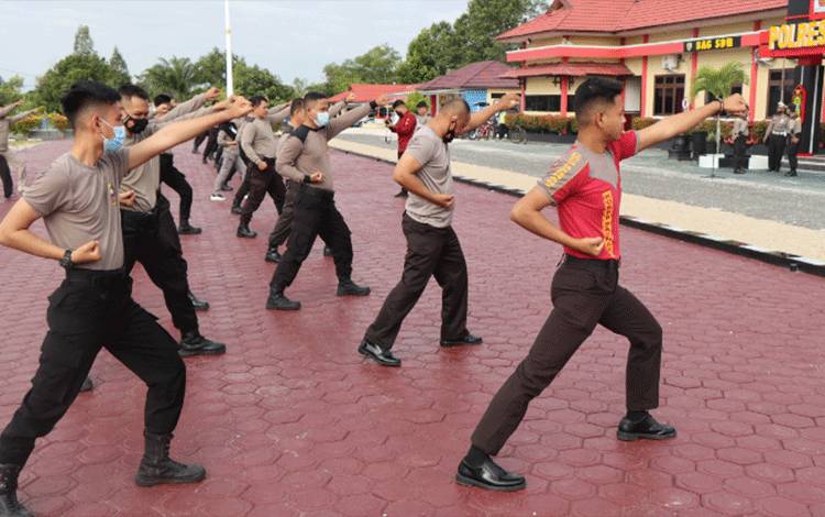 Polres Katingan Gelar Ujian Beladiri