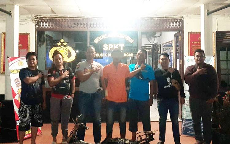 Tersangka Curanmor Ditangkap Unit Reskrim Polsek Dusun Tengah
