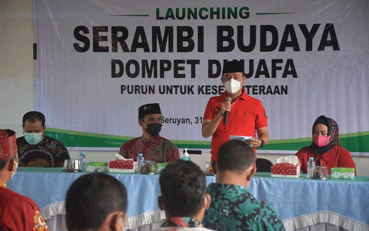 Bupati Seruyan Luncurkan Serambi Budaya Dompet Dhuafa Purun Untuk Kesejahteraan.