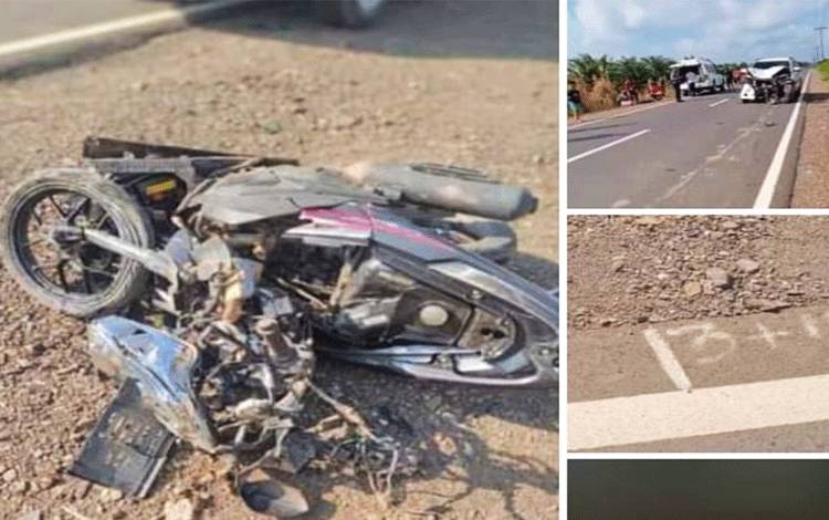 Pengendara Motor Tewas Terlibat Kecelakaan di Jalan Lintas Tahai-Basarang