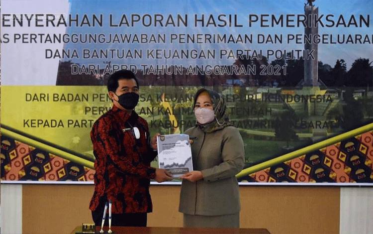 Pesan Bupati Kobar Kepada Parpol Penerima Dana Hibah