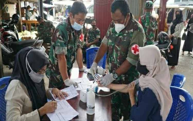 Kodim Kuala Kapuas Dukung Percepatan Vaksinasi Covid-19