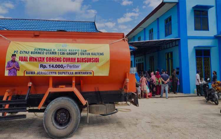 17.000 Liter Minyak Goreng Curah Produksi PT CBU untuk Masyarakat Kecamatan Pangkalan Lada
