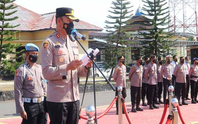 Ini Penekanan Kapolres Kapuas saat Pimpin Apel Gelar Pasukan dan Sarpras