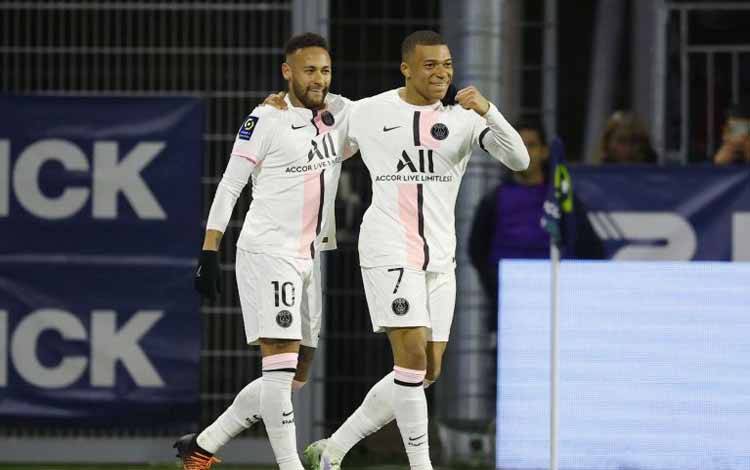 Mbappe dan Neymar Cetak Hattrick saat PSG Gulung Clermont 6-1