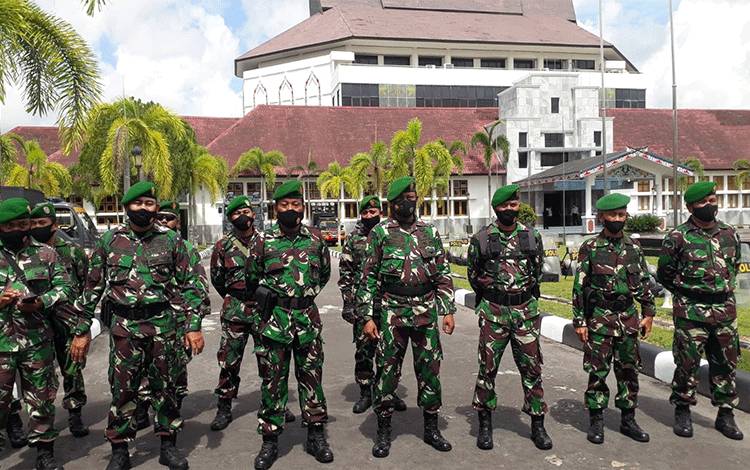Satu SSK Kodim Palangka Raya Dikerahkan untuk Pengamanan Aksi Damai