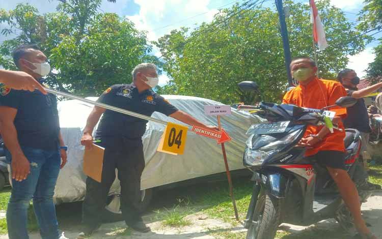 Rekontruksi Kasus Pembunuhan di Palangka Raya Digelar