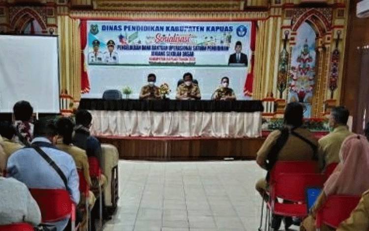 Disdik Kapuas Gencar Sosialisasikan Petunjuk Teknis Kelola Dana BOS