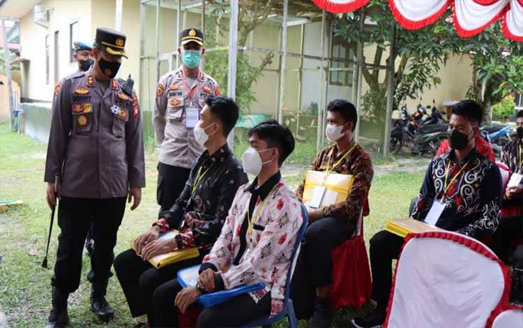 Kapolres Katingan Cek Rikmin Calon Peserta Penerimaan Anggota Polri