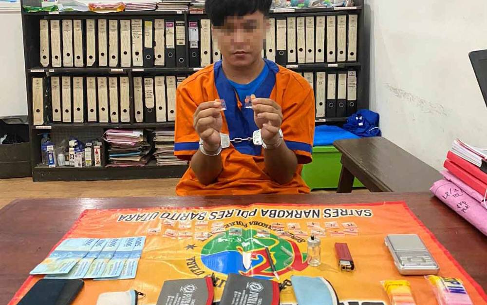 Satresnarkoba Polres Barito Utara Tangkap Pengedar Sabu, 23 Paket Diamankan