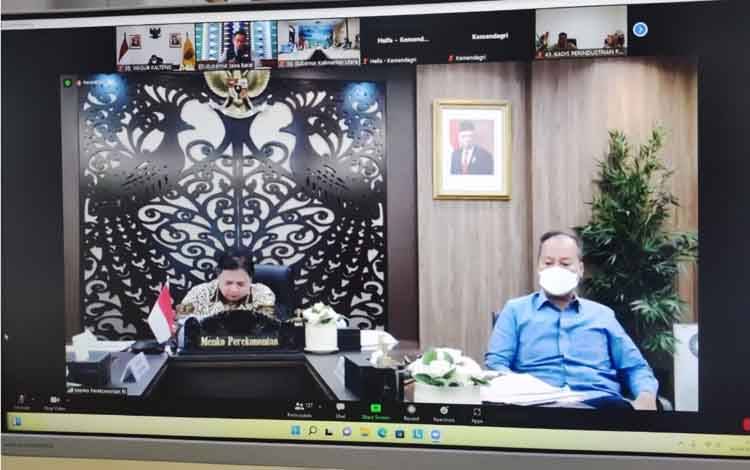 Wagub Kalteng Rakortas Bersama Menko Perekonomian