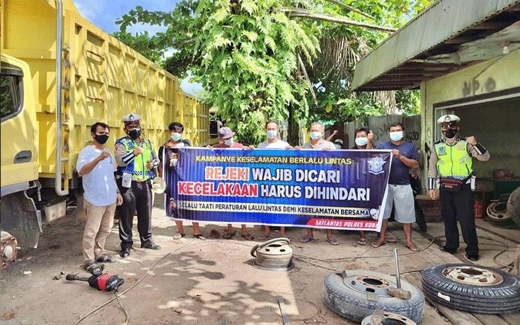 Satlantas Polres Kobar Terus Gaungkan Larangan ODOL