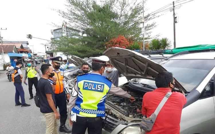 Jelang Arus Mudik, Satlantas Polres Sukamara Cek Kelayakan Kendaraan Travel