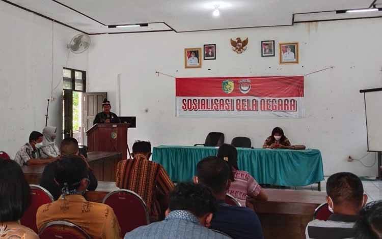 Kesbangpol dan FBN Kota Palangka Raya Sosialisasikan Bela Negara