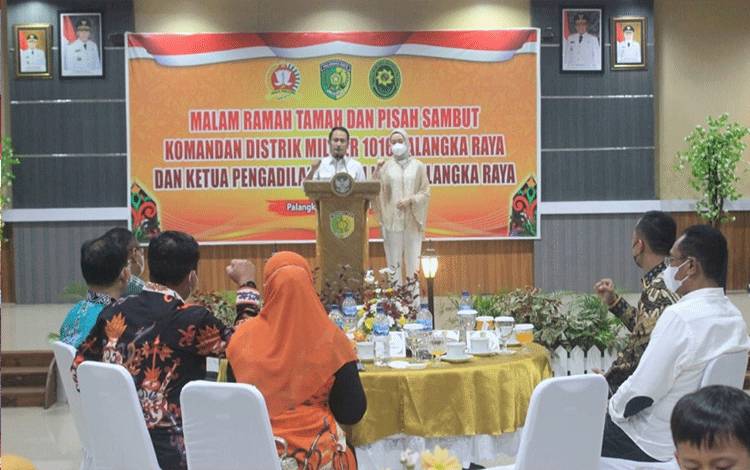 Wali Kota Palangka Raya Sambut Dandim Baru