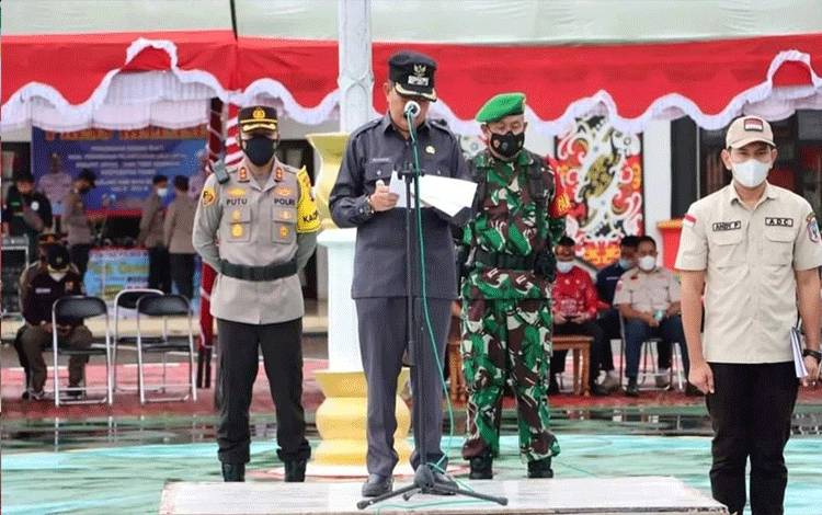 Pimpin Apel Gelar Pasukan, ini Pesan Wabup Murung Raya