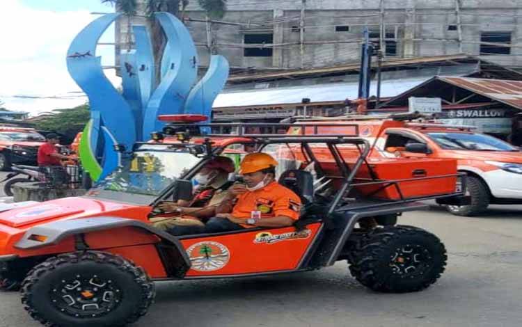 Peringati Hari Kesiapsiagaan Bencana, BPBD Barito Utara Bunyikan Serine Keliling Kota