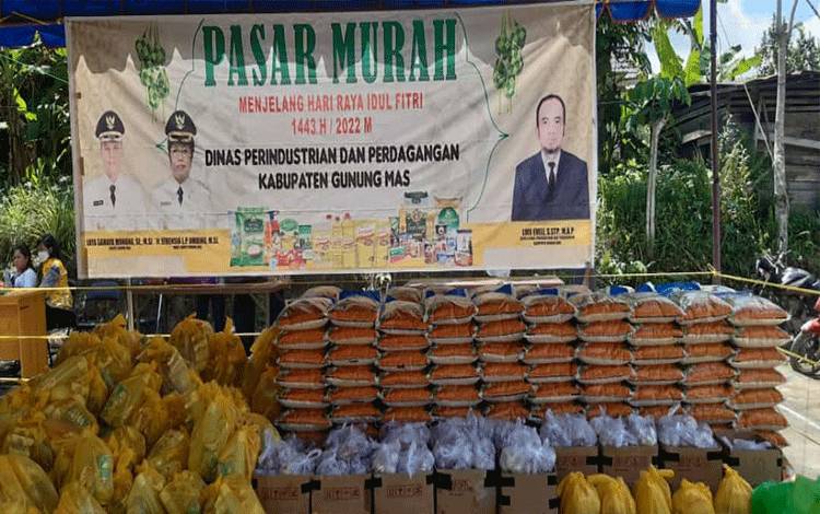 Pemkab Gunung Mas Gelar Pasar Murah di Desa Tumbang Rahuyan dan Tampelas