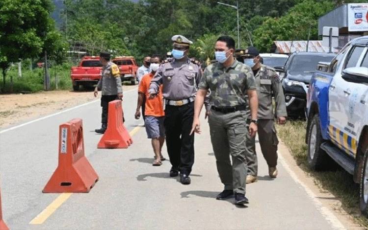 Arus Mudik Lebaran di Perbatasan Kalteng-Kalbar Aman dan Lancar