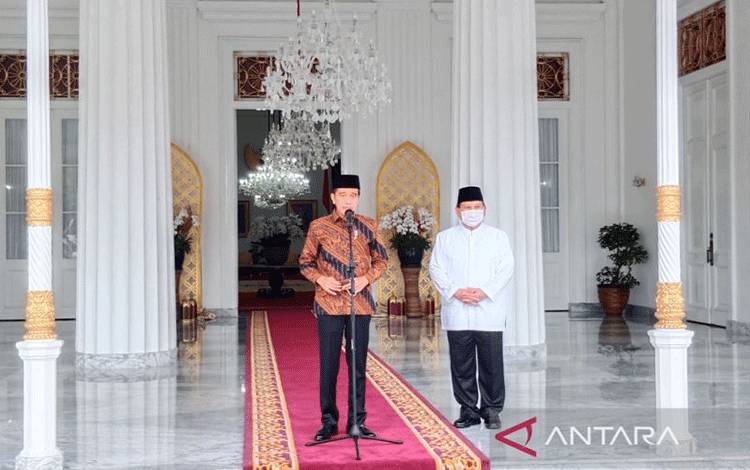 Prabowo Dijamu Jokowi di Gedung Agung