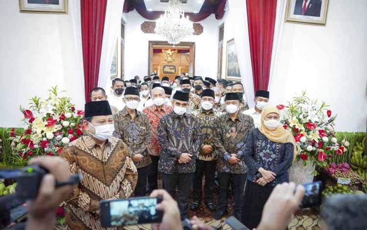 Gubernur Khofifah Terima Kunjungan Silaturahim Prabowo