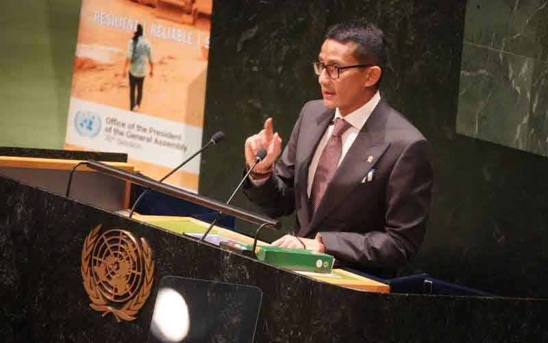 Sandiaga Sampaikan Cara Wujudkan Pariwisata Berkelanjutan di PBB