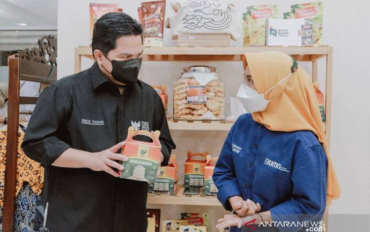 Menteri BUMN dan Menkop Sepakat Optimalkan Belanja Produk UMKM