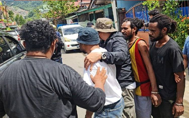 Tim Gabungan Tangkap Jubir PRP Jefri Wenda di Jayapura