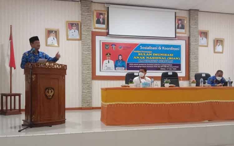 Pemkab Seruyan Gelar Sosialisasi Bulan Imunisasi Anak Nasional