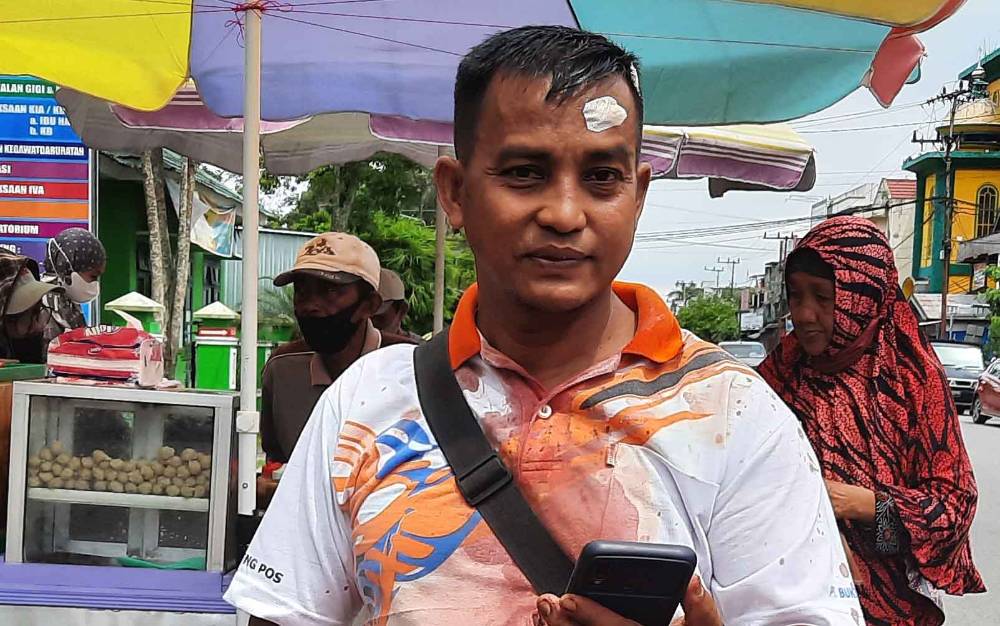 Pertahankan Helm dari Maling, Pria di Pangkalan Bun Bersimbah Darah