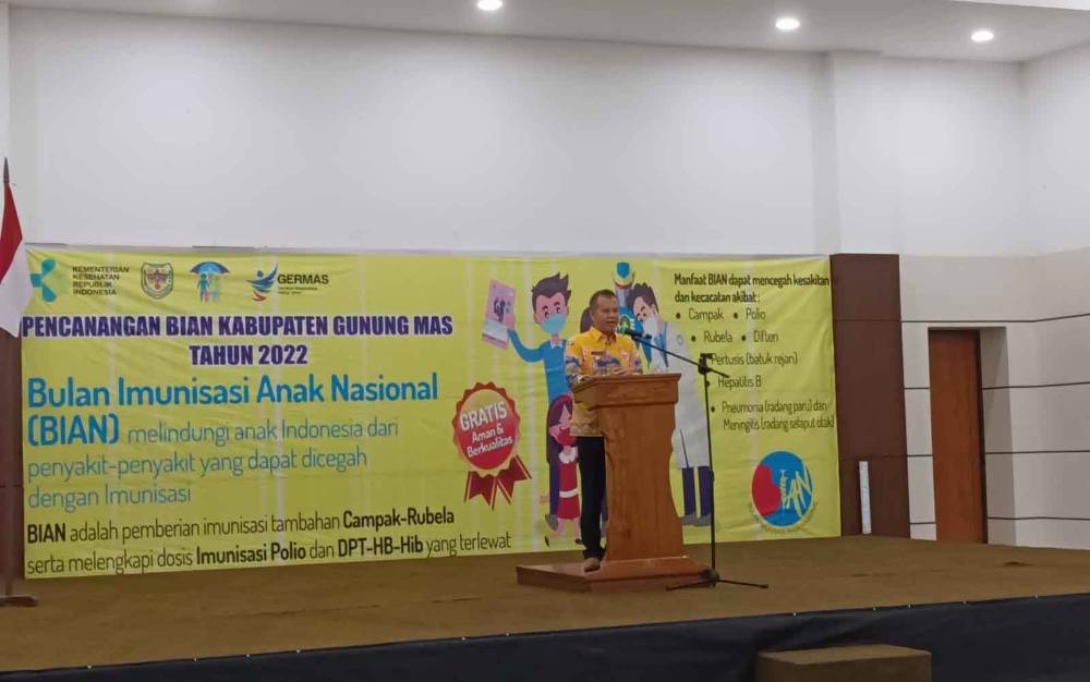 Bupati Hadiri Pencanangan Bulan Imunisasi Anak Nasional