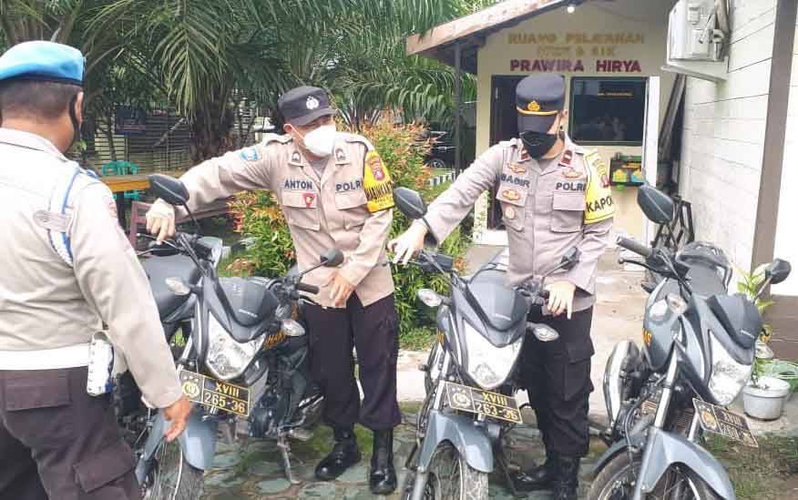 Kapolsek Hanau Cek Kelangkapan Barang Inventaris
