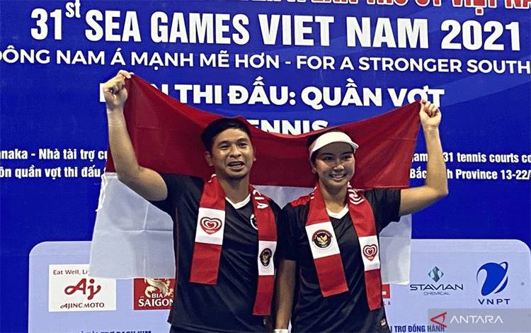 Christo/Aldila Pertahankan Emas Ganda Campuran Tenis SEA Games