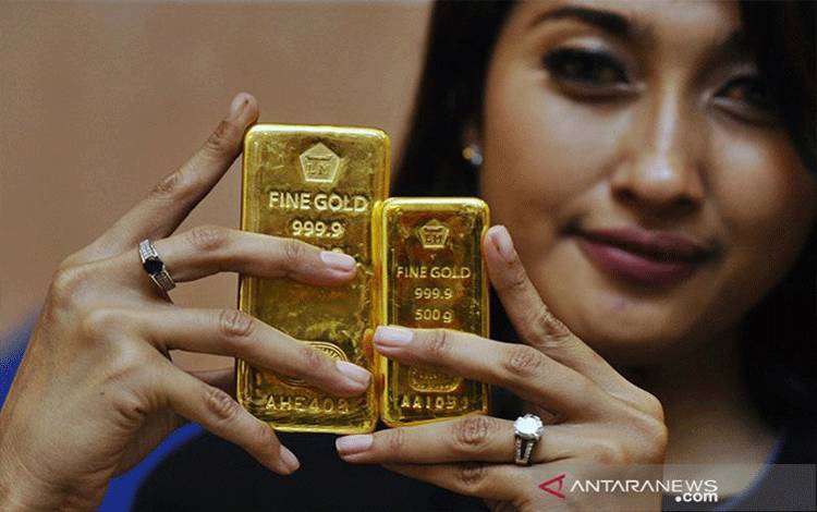 Emas Terdongkrak 5,7 Dolar AS karena "greenback" Melemah Tajam