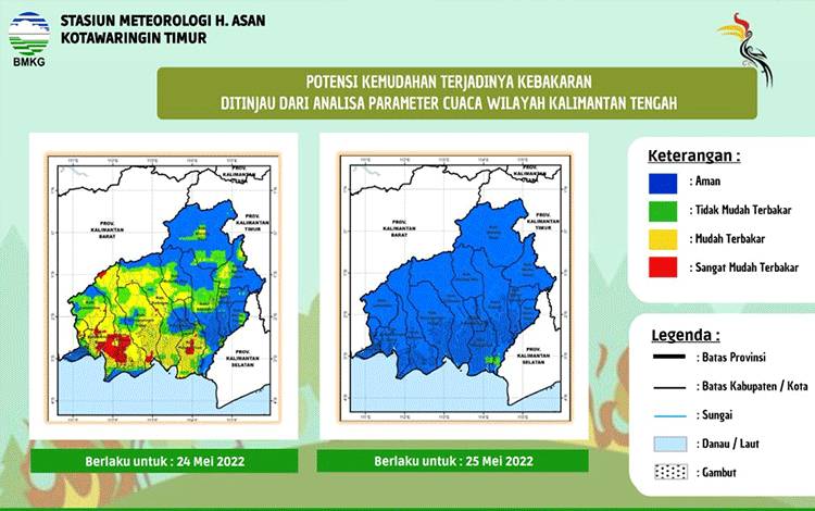 Curah Hujan Minim, Titik Panas Bermunculan di Kotim