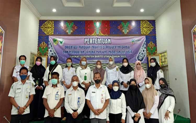 Dinkes Barito Utara Adakan Pertemuan Orientasi Panduan Praktis Ceregiver Informal