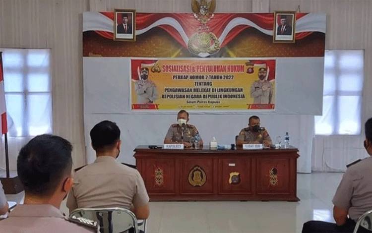 Ini Arahan Kapolres Kapuas untuk Personel Saat Sosialisasikan Waskat
