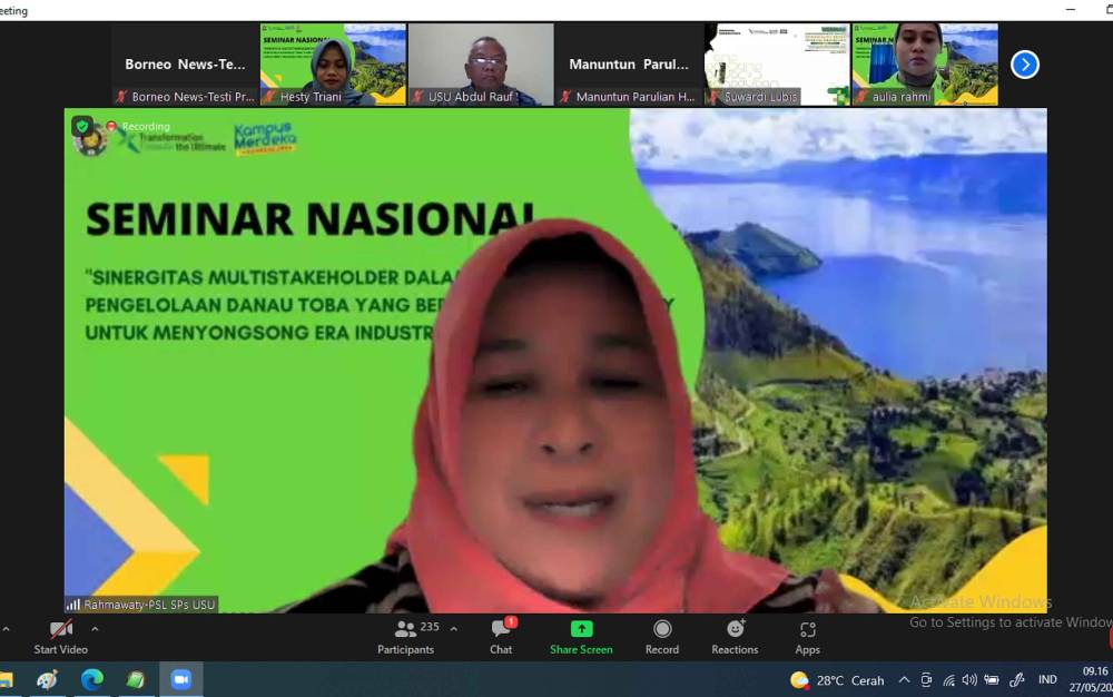 Masih Terdapat Permasalahan dan Tantangan Pengelolaan Danau Toba
