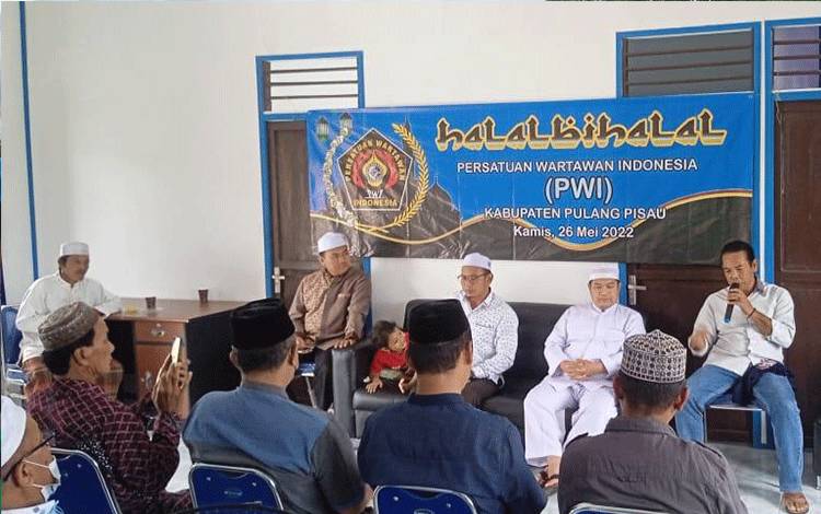 Pererat Hubungan dengan Pemkab, PWI Pulang Pisau Halal Bihalal