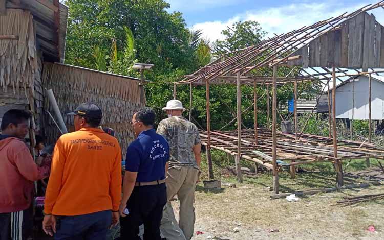 Kerusakan Rumah Warga Akibat Banjir Rob Masuk Wilayah Kotim