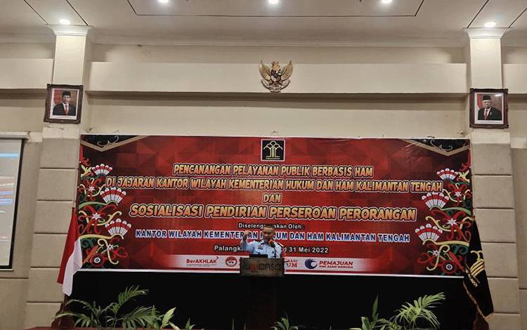 Kemenkumham Kalteng Dorong UMKM Daftar Perseroan Perorangan