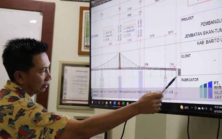 Bupati Barito Utara Harapkan Bantuan Pihak Ketiga Tuntaskan Jembatan