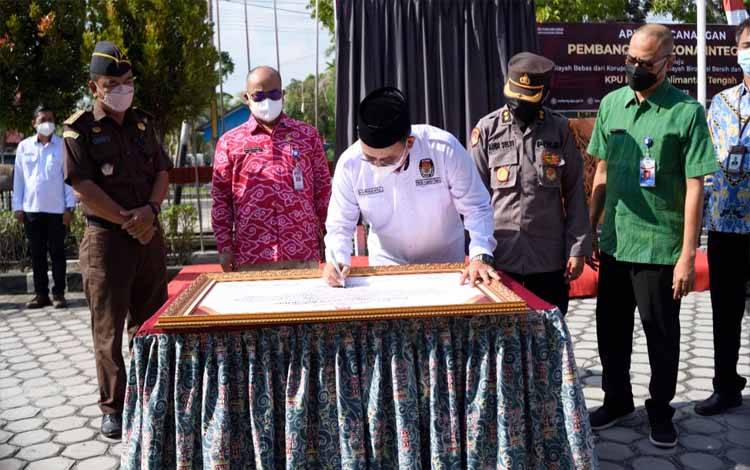 KPU Kalteng Canangkan Pembangunan Zona Integritas Wilayah Bebas Korupsi