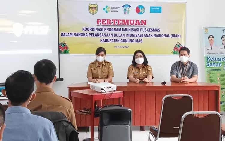Dinkes Gumas Siap Bantu Puskesmas Cari Solusi Capai Target BIAN 2022