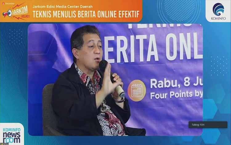 Bimtek Jurnalistik Diharap Tingkatkan Kompetensi SDM Diskominfosantik Kalteng