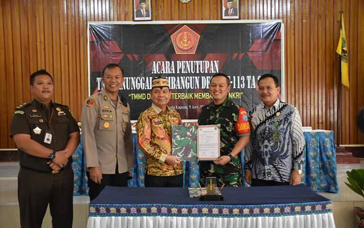 TMMD ke-113 di Desa Bungai Jaya Resmi Ditutup