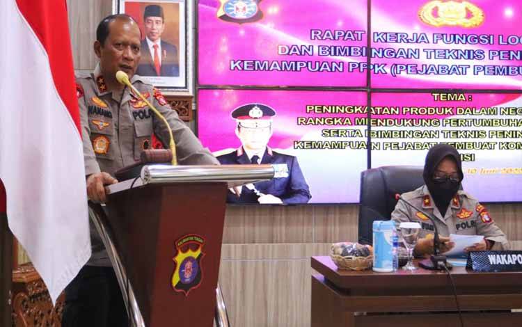 Kapolda Kalteng Minta Jajaran Untuk Tingkatkan Penggunaan Produk Dalam Negeri