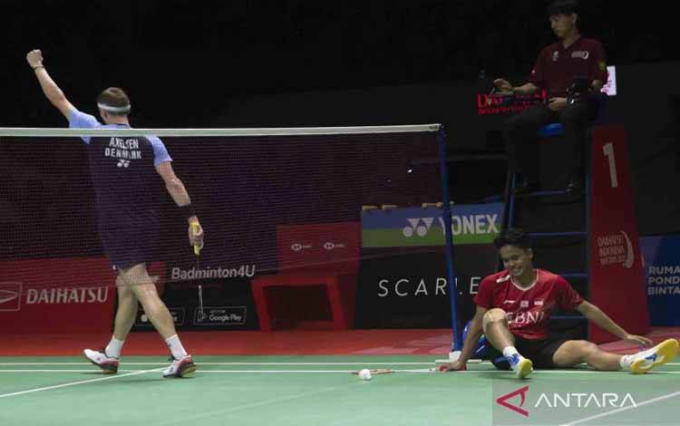 Ginting Kesulitan Tembus Pertahanan Alot Axelsen di Semifinal