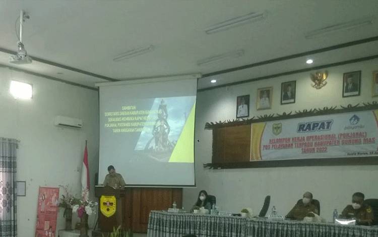 Sekda Gumas Minta OPD Terkait Bersinergi dengan Pokjanal Posyandu